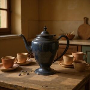 Forbes Plate‎ Silver Tea Pot 8”